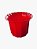 Vaso Plástico Cachepô Tulipa Canelada Colibri 13cm Vermelho Ferrari - Imagem 1