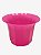 Vaso Plástico Cachepô Tulipa Canelada Colibri 23cm Pink - Imagem 1