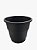 Vaso Plástico Antidengue Gradiente Colibri 22cm Preto - Imagem 1