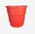 Vaso Plástico Antidengue Gradiente Colibri 26cm Vermelho - Imagem 1