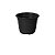 Vaso Nº 01 Tropical 850 ML 10 cm Preto - Imagem 1