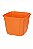 Cachepô Floreira Plástico Colibri 2,25 Litros 17 cm Laranja - Imagem 1