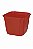 Cachepô Floreira Plástico Colibri 2,25 Litros 17 cm Vermelho - Imagem 1