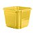 Cachepô Floreira Plástico Colibri 4,74 Litros 22 cm Amarelo - Imagem 1