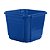 Cachepô Floreira Plástico Colibri 4,74 Litros 22 cm Azul - Imagem 1