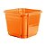 Cachepô Floreira Plástico Colibri 8,62 Litros 26 cm Laranja - Imagem 1