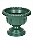 Cachepô Taças Plástico Colibri 4,89 Litros 26 cm Verde Escuro - Imagem 1