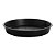 Prato Plástico Para Vaso 25 cm Preto - Imagem 1