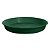 Prato Plástico Para Vaso  33 cm Verde Escuro - Imagem 1