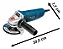 Esmerilhadeira Angular De 4 1/2 Bosch Gws 850, 850w Azul 12 - Imagem 3