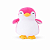 PELÚCIA PINGUIM MINI PEN PINK 17CM MINISO - Imagem 1
