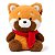 PELÚCIA WISH MESSENGER PANDA VERMELHO ORIGINAL MINISO - Imagem 1