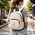 MOCHILA BOLSA DOBRÁVEL 2 EM 1  MINISO BEGE - Imagem 1