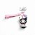 Chaveiro Kuromi Sanrio Rose Earl Original Miniso Fofo - Imagem 1