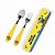Kit Talheres Minions Infantil Inox Com Estojo Miniso - Imagem 1