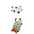 Pelúcia Fofa Panda Sushi Camarão Antialérgica Miniso - Imagem 1