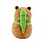 Pelúcia Capivara Sentada com Mochila de Crocodilo Super Fofa - Imagem 3