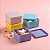 CONJUNTO DE POTES QUADRADOS 4 PEÇAS 160 ML MINISO COLORIDOS - Imagem 2