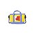MINI BOLSA DE OMBRO COM ALÇA MODELO BT21 TATA  19X5X13cm. - Imagem 1