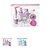 Kit Necessaire Com Frascos Sanrio Miniso Kuromi Cinnamoroll - Imagem 1