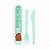 Talheres Portáteis Grizz We Bare Bears com Estojo Miniso - Imagem 1