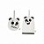 Kit Esponja E Luva Banho Panda We Bare Bears Miniso - Imagem 1