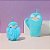 CONJUNTO DE ESPONJA  DE BANHO E LUVA  PINGUIM AZUL TAM 24X17 - Imagem 2