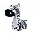 Pelúcia: Zebra Focinho Comprido  23cm. - Imagem 1