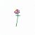 BLOCOS DE MONTAR FLOR ROSA SILVESTRE 74PÇS DECORAÇÃO MINISO - Imagem 2