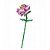 BLOCOS DE MONTAR FLOR ROSA SILVESTRE 74PÇS DECORAÇÃO MINISO - Imagem 3