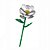 BLOCOS DE MONTAR FLORES CAMÉLIA DECORAÇÃO 81PÇS MINISO - Imagem 3