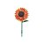 BLOCOS  DE MONTAR FLORES GIRASSOL85 PÇS MINISO - Imagem 2