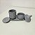 Kit Decorativo Premium em Cimento – Porta Joias + Porta Velas + Bandeja - Imagem 3