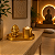 Kit Luxo Decorativo Dourado com Porta-Vela + Buda Ganesha - Imagem 2