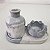 Kit Decorativo Artesanal em Cimento – Bandeja + Vaso + Porta Vela Flor Lotus - Imagem 3