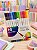 Kit Canetas Brush Pen 12 Cores Dual Tip – Estojo Transparente - Imagem 1