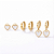 Brinco Kit Corações Resinados Aço Dourado 316L⭐️ - Imagem 4