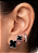 Brinco Kit Trevos e Argolinhas Cravejadas Aço Prata 316L⭐️ - Imagem 1