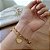 Pulseira Dupla Elo Quadrado e Corrente Bolinha Coração Liso Aço Dourado 316L⭐️ - Imagem 1