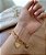 PULSEIRA DUPLA ELO QUADRADO E CORRENTE BOLINHA CORAÇÃO LISO AÇO DOURADO 316L⭐️ - Imagem 1
