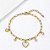 PULSEIRA CORRENTE PINGENTE CORAÇÃO MADREPÉROLA CRISTA AÇO DOURADO 316L⭐️ - Imagem 2