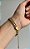 PULSEIRA TRIPLA CORDÃO BAIANO STRASS AÇO DOURADO 316L⭐️ - Imagem 1