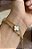 PULSEIRA DUPLA CORRENTE ESFERA PINGENTE TREVO AÇO DOURADO 316L⭐️ - Imagem 4