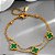 Pulseira Dupla Esfera Pingente Trevo Aço Dourado 316L⭐️ - Imagem 3