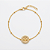 Pulseira Esfera Árvore Vida Cravejado Aço Dourado 316L⭐️ - Imagem 2