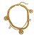 PULSEIRA CORRENTE DUPLA FITA FINA E ÁRVORE DA VIDA DOURADO AÇO 316L⭐️ - Imagem 2