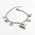 Pulseira Pingentes Cristais Coração Liso Aço 316L⭐️ - Imagem 2