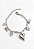 PULSEIRA CORRENTE PINGENTE CORAÇÃO ESFERA CRISTAL AÇO PRATA 316L⭐️ - Imagem 2
