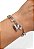 PULSEIRA CORRENTE PINGENTE CORAÇÃO ESFERA CRISTAL AÇO PRATA 316L⭐️ - Imagem 1