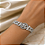 BRACELETE TREVO COM DETALHE CRAVEJADO E BRANCO AÇO 316L⭐️ - Imagem 4
